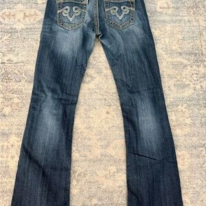 Express Dark Blue Boot Cut Jeans